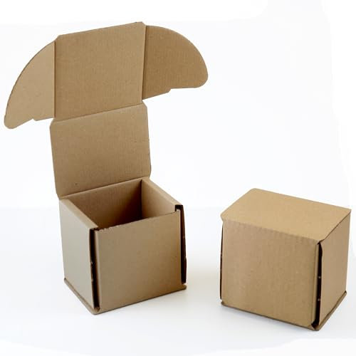Cardboard Mug Boxes - Brown Shipping Boxes for 11oz 10oz Mugs, Smash Proof Box, Mug Gift Boxes, Postal Mailing Gift Boxes Pack of 100