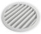 Rejilla de Ventilación Exterior de Aluminio para Extractor de baño, Cocina, Garaje, Pared | Rejilla Redonda con mosquitera metálica, Color Resistente a Rayos UV (Blanco, 200mm)