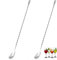 Yitobici Lot de 2 cuillères à cocktail en acier inoxydable Argenté 30 cm