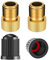 TCPENG® Presta Valve Adaptor, Convert Presta to Schrader Adapter for Bike, Inflate Tire Using Standard Pump or Air Compressor, with Tyre Valve Caps (2PCS)
