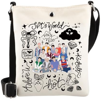 WSNANG Korean Group 17 Gift SVT Crossbody Bag K-Pop Fans Carat Fandom Shoulder Bag K-POP Music Lover Merchandise, Svt Cb