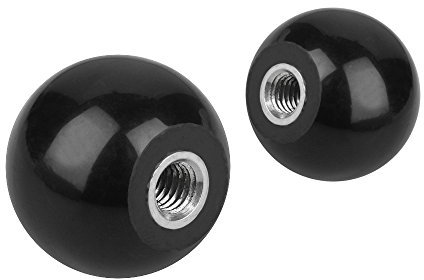 5 x M6 Ø20mm schwarz WTB Kugelknopf/Kugelgriff DIN 319 mit Stahlgewinde