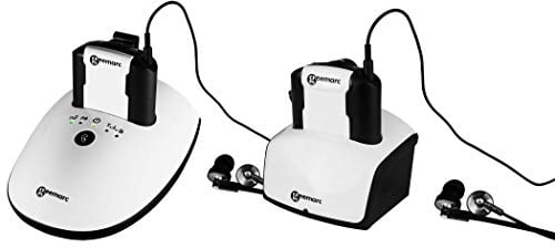 Geemarc CL7350 Opti Clip Duo - Drahtlose TV-Kopfhörer für Fernseher - Kann als Hörverstärker verwendet Werden, der Umgebungsgeräusche verstärkt - Geringer oder starker Hörverlust - Version DE