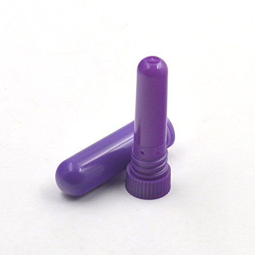 hanhanlop 20 set nasale inalatore tubi diffusore Blank olio essenziale aromaterapia color Choice Purple