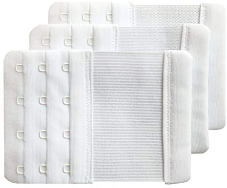 Chanie Damen Packung mit 3 Weich Komfortabel Erweiterung 4 Haken BH-Verlängerer, 10,3cm x 7,6cm