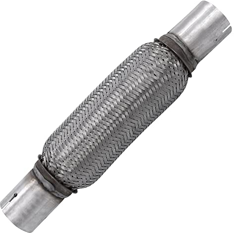 ATEC Germany 1x Flexrohr Auspuffrohr mit Anschlußrohren 45 x 200 Inner braid