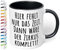 True Statements Tasse Hier fehlt nur das Zelt dann wäre der Zirkus komplett - Geschenk für Kollegen - Büro, Arbeit, inner black