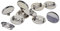 dailymall 10pcs DIY Brosche Erkenntnisse, Brosche Basis Rohlinge Tabletts Rücken, Größe: 25mm, Runde Blank Cabochon Schmuck Broschen Einstellungen - Silber
