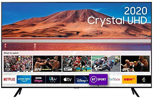Samsung 55 TU7000 HDR Smart 4K TV with Tizen OS, Black