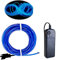Balabaxer Blau EL Draht, 3M Neon Kabel Mit Batterie Trafo, Leuchtet Electroluminescent, für Partys, Halloween.