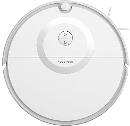 Roborock E5 Robot Aspirateur & Nettoyeur pour Tous les Sols avec Contrôle à Distance & App/Vocal (2500Pa, 200Min d'Autonomie, 640Ml Réservoir à Poussière/180Ml Réservoir à Eau, Auto. Gyroscope Sensor)
