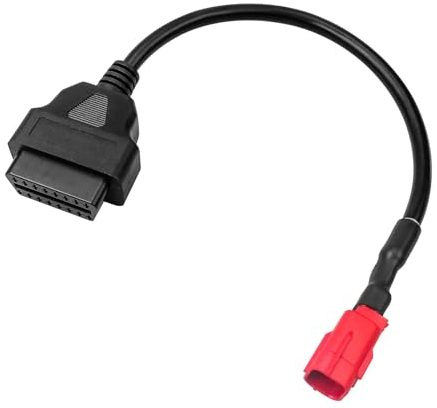 AUGREX OBD2 Adapterkabel für Moto Guzzi Piaggio Vespa Mailand Yamaha Harley Davidson und mehr, 6 Pin Motorrad Verkabelung Adapter Stecker Kabel