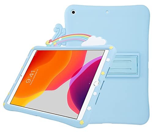 Cadorabo Estuche para Tableta Compatible con Apple iPad Mini 6 (8.3 Pulgadas) - Diseño Arco Iris No. 2 - Funda Protectora para niños Fabricada en Silicona TPU Flexible con función Stand