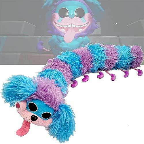 Amycore PJ Pug a Pillar Plüschtier, 60 cm, Mohnblume, Kapitel 2, Plüschpuppe, Geschenke für Spielefans, weiches gefülltes Raupenkissen, Dekompressionsspielzeug für Kinder und Erwachsene