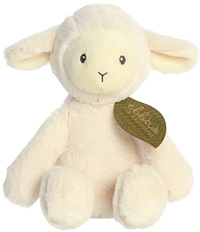 Aurora, 23355, Ebba Baby Eco LaurinLamm, 32cm, Eco-Friendly Plüschtier, Weiß