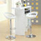 BUTUN Barhocker 2er Set aus ABS-Kunststoff, Höhenverstellbare Barstühle, 360° Drehstuhl, Barstuhl Küche für Patio Bar Wohnzimmer Lobby (Weiß)