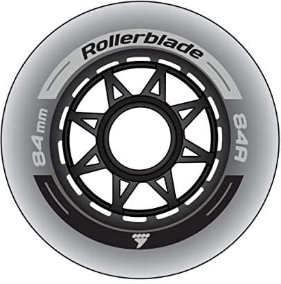 Rollerblade Unisex – Erwachsene 84MM/84A Rollen XT (8PCS), Weiss, EA
