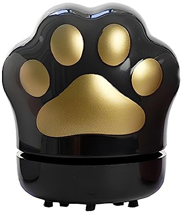 Milageto Mini-Tisch-Staubsauger, Desktop-Staubsauger, tragbarer niedlicher Mini-Desktop-Handstaubsauger, für Computer-Büro-Desktop-Staub, Schwarz