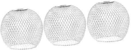Hemobllo 3pièces Lot De Abat-jour Métal Décoratif Sphérique Et Ajouré Pour Ornement De Lampe
