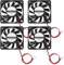 ECSiNG 4pcs DC 12V 6010 Ventilateur de Refroidissement sans Brosse Roulements à Huile Ventilateur 60x60x10mm pour Bricolage PC Coque d'ordinateur Refroidisseurs de Processeur Radiateurs Ventilateur