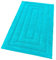emmevi Tappeto Bagno Puro Cotone Elegante Morbido Scendiletto Antiscivolo Lavabile 60x175 Turchese
