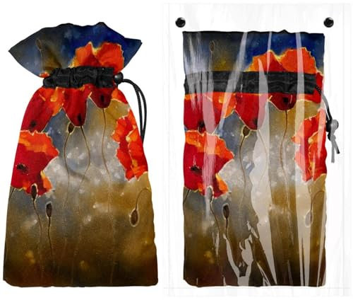 Schöne rote Geranien Außenhahnabdeckung für den Winter, isolierter Schutz, Wasserhahnabdeckungen für den Außenbereich, Garten, Wasserhahnsocken vor Einfrieren, 17,5 cm B x 27,9 cm H