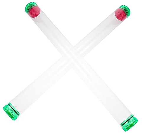 GOOHOCHY 2pcs Pvc Fishing Float Tubes Fishing Floats Container Equipment Accessories for Tackle Organization Random Color