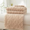 Mezzar Coperta Matrimoniale Pile, Coperta per Divano Morbida, Plaid Pile Blanket per Letto Caldo e Confortevole (Cachi, 150 * 200CM)