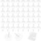 Furniture Pads Nails, XAVSWRDE 50 PCS 16mm Dia Chair Leg Protectors Glides Plastic Furniture Feet for Indoor & Outdoor Use, 5mm Thick Floor Protector Pads Nail In Sliders for Chairs Sofa Table, White