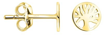 SOFIA MILANI - Damen Ohrringe 925 Silber - vergoldet/golden - Baum Ohrstecker - E2923