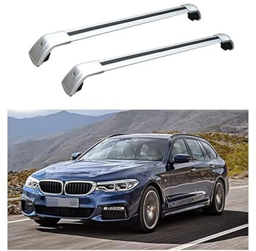 yeingo 2 Stücke Auto Dachträger-Querstangen, für BMW 5 Series G31 Touring Estate 2017-2022 Aluminium Dachträger Lastenträger GepäCktransport Zubehör,A
