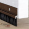 Vingspina Marron Joint de Porte en Aluminium, Bas de Porte Brosse, Joint Brosse Isolation Phonique Porte, Double Fixation par Adhésif et Vissage, Longueur Pouvant être épissée, Door Seal (Brown)