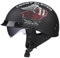 VVPEC Mezzo Casco Jet Moto retrò Caschi Scodella Portatile, ECEDOT Omologato Mezzo Elmetto da Moto retrò con Visiera per Uomo Donna Biker Cruiser Scooter Touring(2,M=57~58cm)