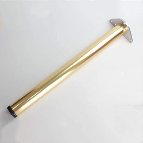 GLMGBP Lot de 2 Pieds de Meubles réglables en Acier Inoxydable, 40 cm, dorés, pour Plans de Travail, Meubles et Bars de Cuisine.