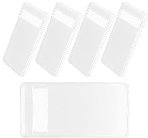 SHINEOFI 5 Pezzi Cover per Pixel Silicone Tpu Trasparente Protezione per Smartphone Design e Maneggevole Resistente Graffi e