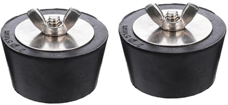BAZEITFLOW 2pièces Bouchon Hivernage Piscine Lot Étanche Robuste pour Ligne De Retour Et Nettoyage Vis INOX avec Écrou à Ailettes Facile à Installer Protection Antigel pour Piscines Hors Sol