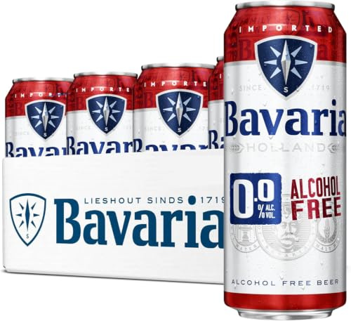 Bavaria 0.0% Original Alcohol Free Beer (12 x 500ml Cans) - Alcohol Free Pilsner Lager, Crisp & Refreshing Non Alcoholic Beer with Malty Taste
