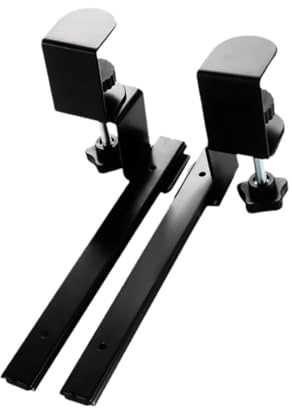 ZGUZMCMK Tastatur-Klemmschienen-Set, ausziehbare Schreibtischablage, Mehrzweckständer, ausziehbare Gleitschiene, Tastaturablage, Drehbacke 4,8 cm