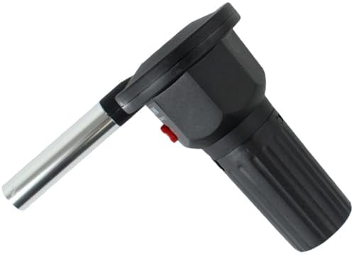 HOMSFOU Elektrisches Gebläse für Grill und Camping Tragbarer Akku Ventilator mit Aluminiumgehäuse Praktisches Feuerblasgerät aus ABS für Outdoor Grillen und Picknick
