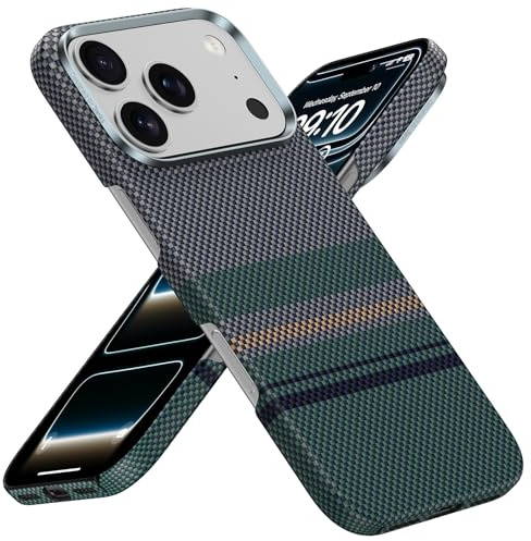 BENKS Ultra Dünn für iPhone 17 Pro Max Hülle für MagSafe, Aus Dupont Kevlar Aramidfaser Gefertigt, Handyhülle iPhone 17 Pro Max Case Stoßfest Kratzfest Slim iPhone Hülle, ArmorAir Aurora