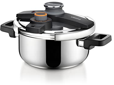 Tescoma 702764 Pentola a Pressione, Acciaio Inossidabile, Argento, 22 cm