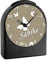 CreaDesign, WU-50-1032-11, Schmetterling Farbe Cappuchino, analog Kinderwecker schwarz, Funkwecker ohne Ticken, mit Licht, personalisiert mit Namen, 9,6 x 5,5 x 11,9 cm, 104 g