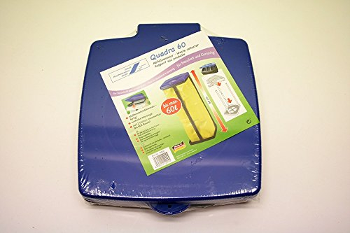 Müllsackständer Abfallsackhalter 60 l Liter Müllsack mit Deckel Müllständer Wertstoffbehälter Müllbeutelhalter für Gelber blauer Sack Abfall Abfalleimer Müllbeutel Gelbe Tonne Ständer Behälter