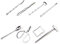 HorBous Crab Tool Set Seafood Tools Set Shellfish Tools 8 Piece (1 Scissors+1 Seafood Fork+ 1 Seafood Knife+ 1 Seafood Tweezers+ 1 Hammer+ 1 Spoon+ 1 Seafood Crowbar+ 1 Small Table) (1)