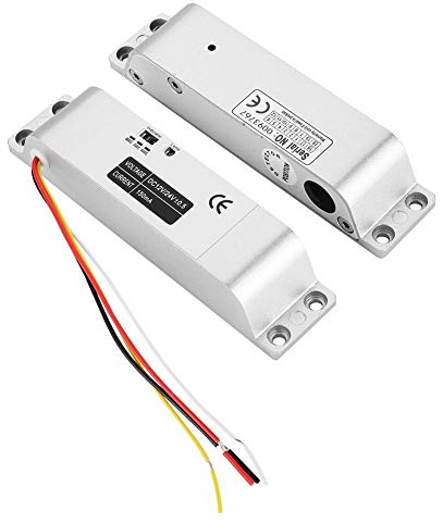 Tosuny Elektromagnetische Verriegelung, DC12V 1000KG Elektrische Falltürverriegelung Zugangskontrolle Aluminiumlegierungsverriegelung Gehäusestruktur Stahlguss Schließzylinder