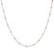 Materia Kugel Kette Damen Rosegold - 925 Silber Halskette für Frauen Mädchen Ankerkette rose vergoldet 50 cm K105-50