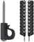 SELEWARE Set of 20 Q-Hanger, Home Christmas Lights Hanger Hooks with Phillips Screw for Garage New Year Party Outdoor Easy Release Wire and Fairy Led Lights, Heavy Duty 18KG Capacity