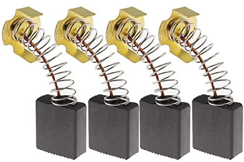 ECSiNG 2 Paia Di Spazzole Di Carbone 7x17x17mm Compatibile Con Rexon M2500A Troncatrice Parti Di Ricambio Per Utensili Elettrici Accessori Per Utensili Elettrici