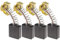 ECSiNG 2 Paia Di Spazzole Di Carbone 7x17x17mm Compatibile Con Rexon M2500A Troncatrice Parti Di Ricambio Per Utensili Elettrici Accessori Per Utensili Elettrici