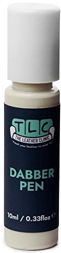 The Leather Clinic Lackstift für Leder und Vinyl, 10 ml, Reparaturstift für Sofas, Autositze, Schuhe, Taschen, zur Wiederherstellung kleiner Bereiche (cremefarben)